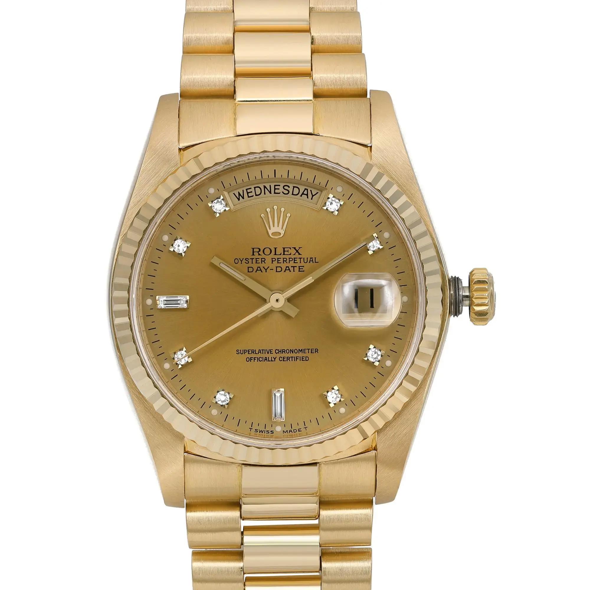 Pre-owned. Good condition. The watch was produced in 1984. It comes with a Rolex box but no papers.

* Free Shipping within the USA
* Two-year warranty coverage
* 14-day return policy with a full refund. Buyers can verify the watch's authenticity at