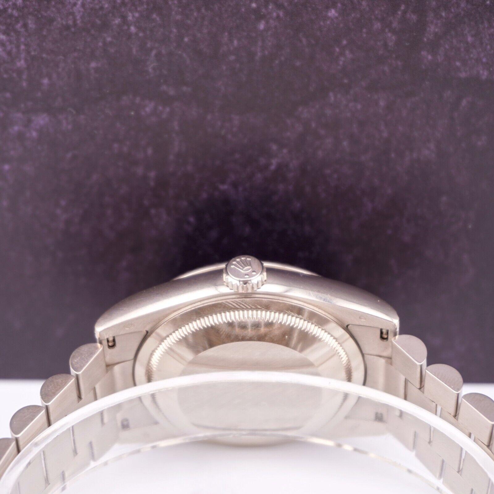 Rolex DAY-DATE 36mm 18K Weißgold Präsidenten-Herrenuhr DIAMOND 118339 BOX PAPERS im Angebot 2