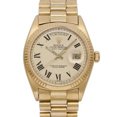 Rolex Day-Date 36mm 18K Yellow Gold Buckley Dial Automatic Watch 1803