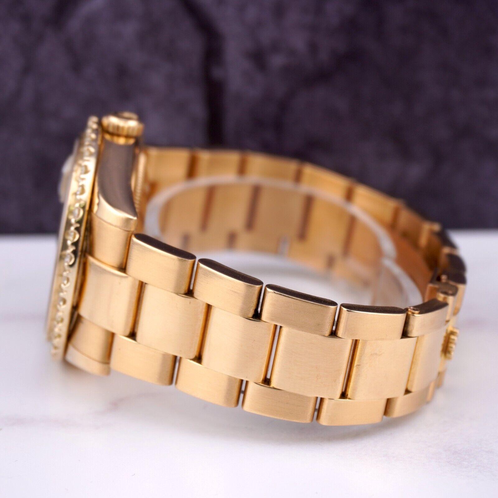 Modern Rolex DAY-DATE 36mm 18K Yellow Gold Men's Watch 3.0ct Diamond Ref 118238