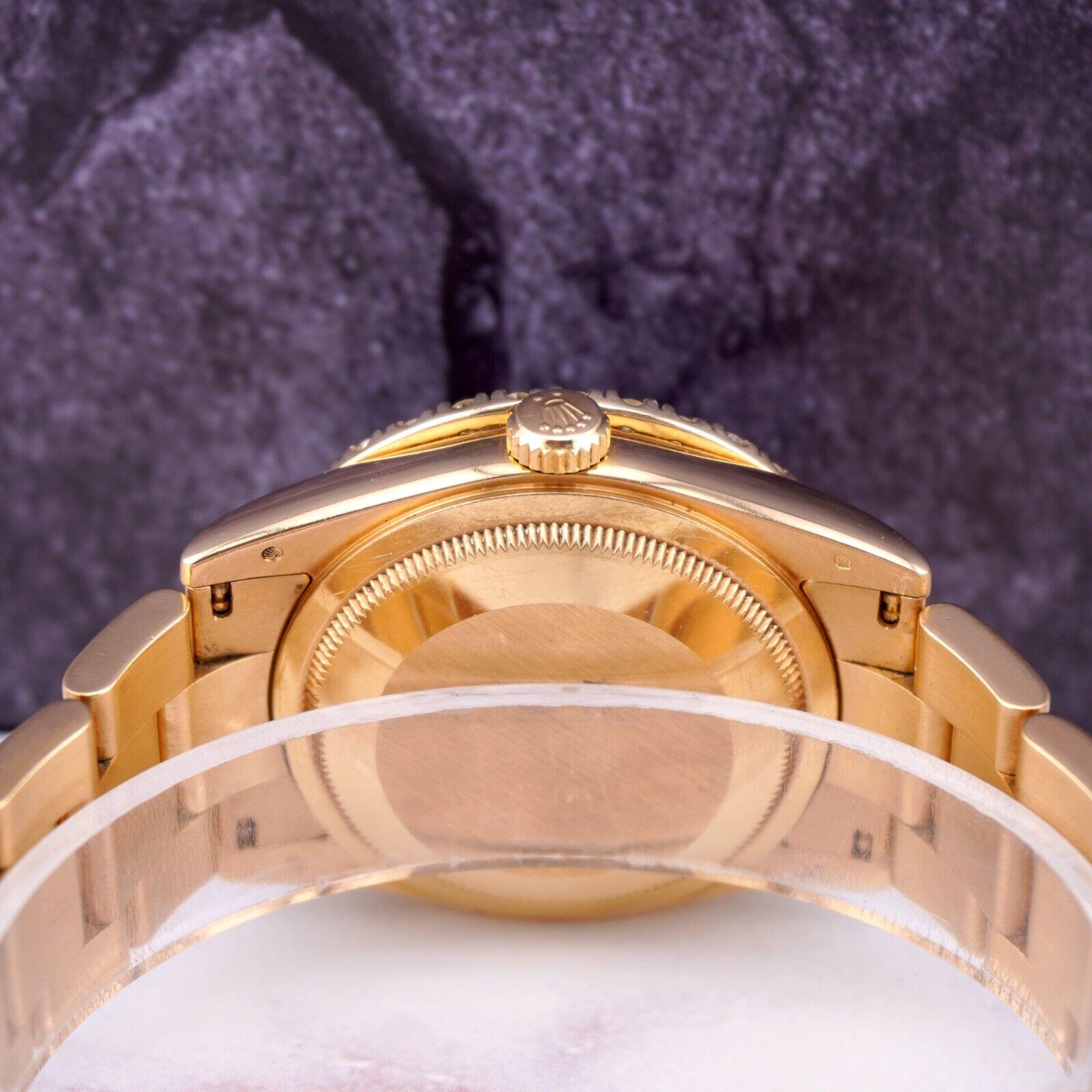 Rolex DAY-DATE 36mm 18K Gelbgold Herrenuhr 3.0ct Diamant Ref 118238 3