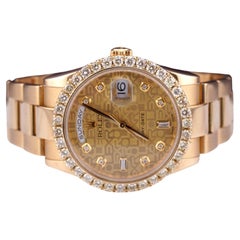 Rolex DAY-DATE 36mm 18K Gelbgold Herrenuhr 3.0ct Diamant Ref 118238