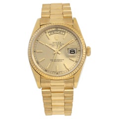 Retro Rolex Day-Date 18k Yellow Gold Wristwatch Ref 18038