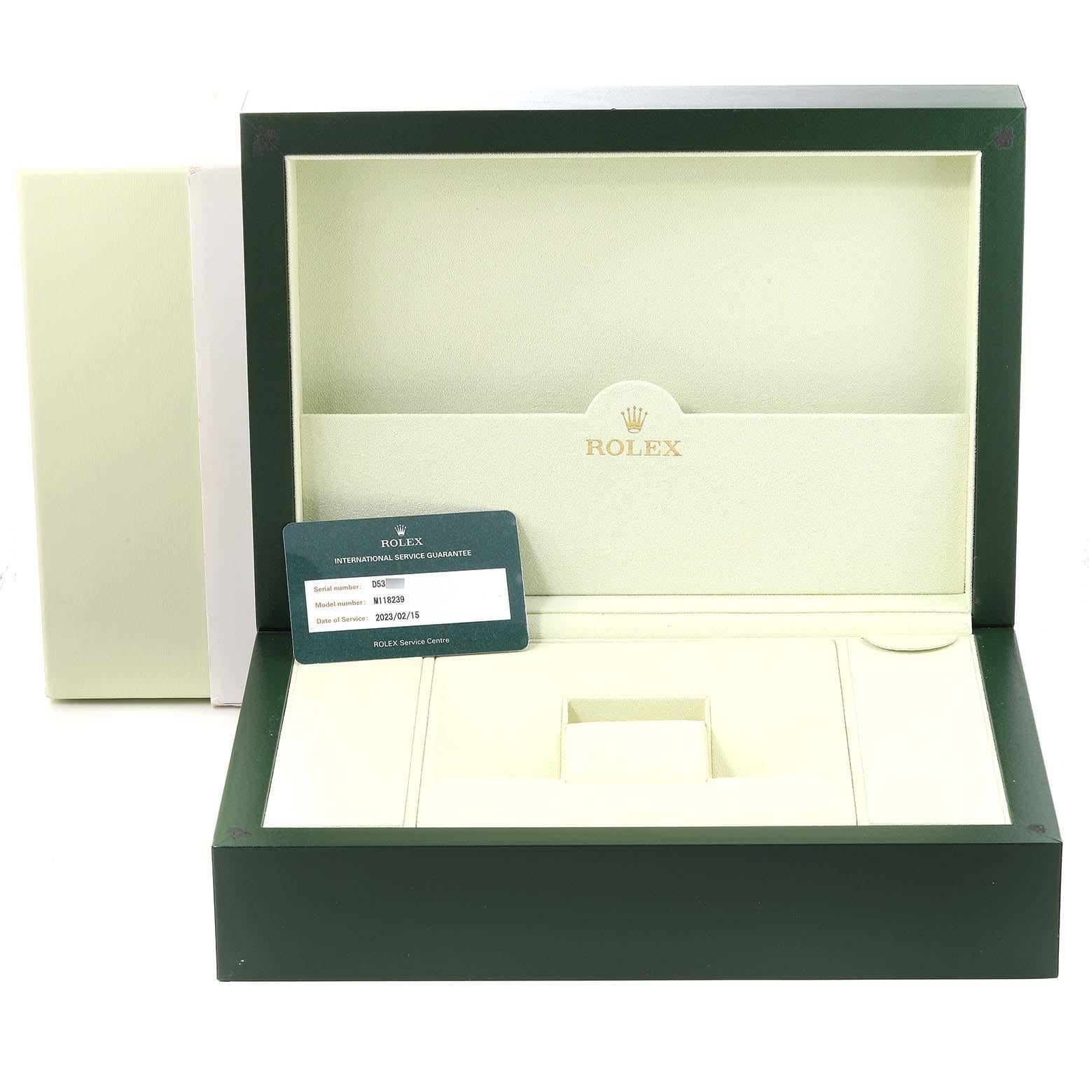 Rolex Day Date 36mm President White Gold Red Grape Dial Mens Watch 118239 5