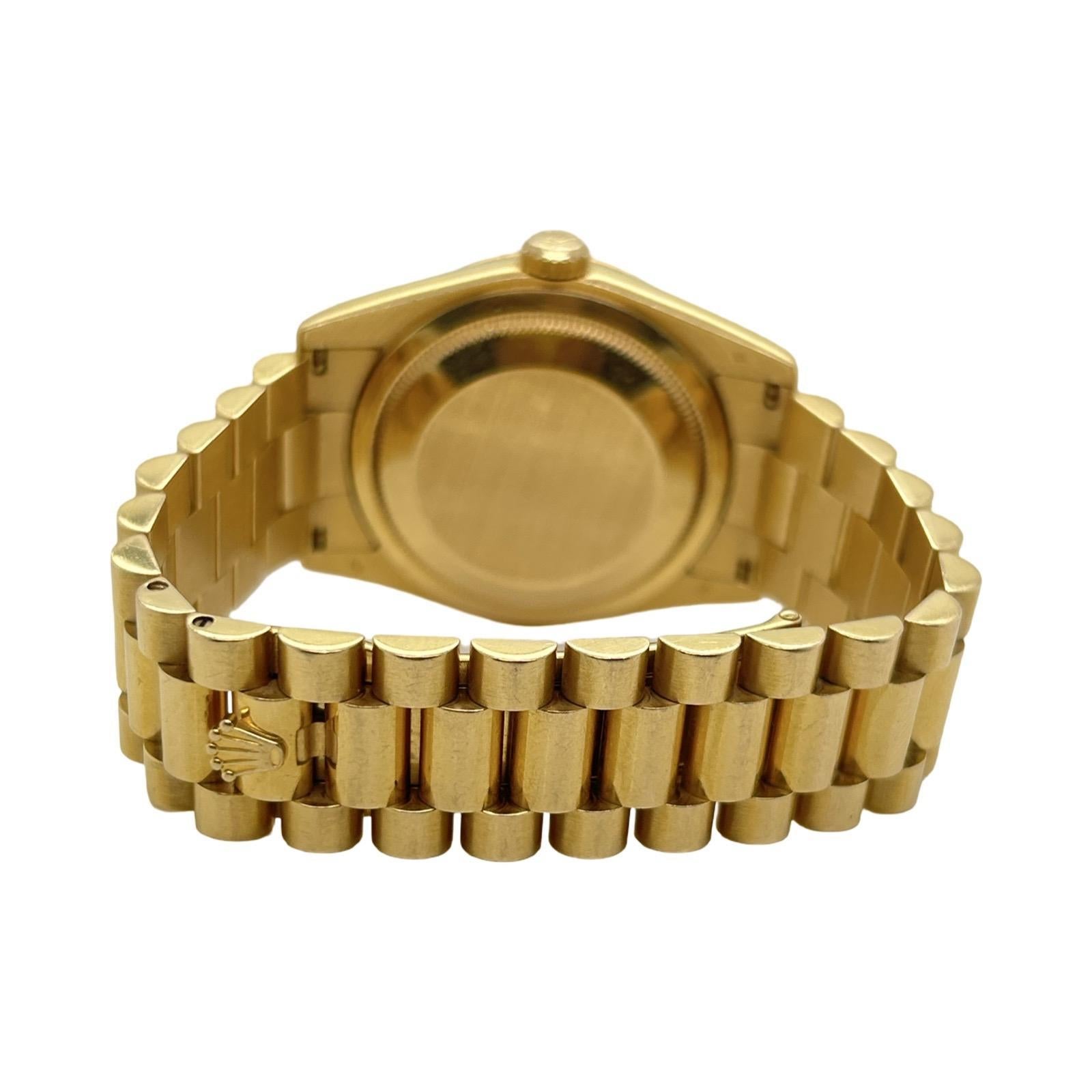 Femenino o masculino Rolex Day Date 36mm Esfera Blanca Brazalete President 118208 en venta