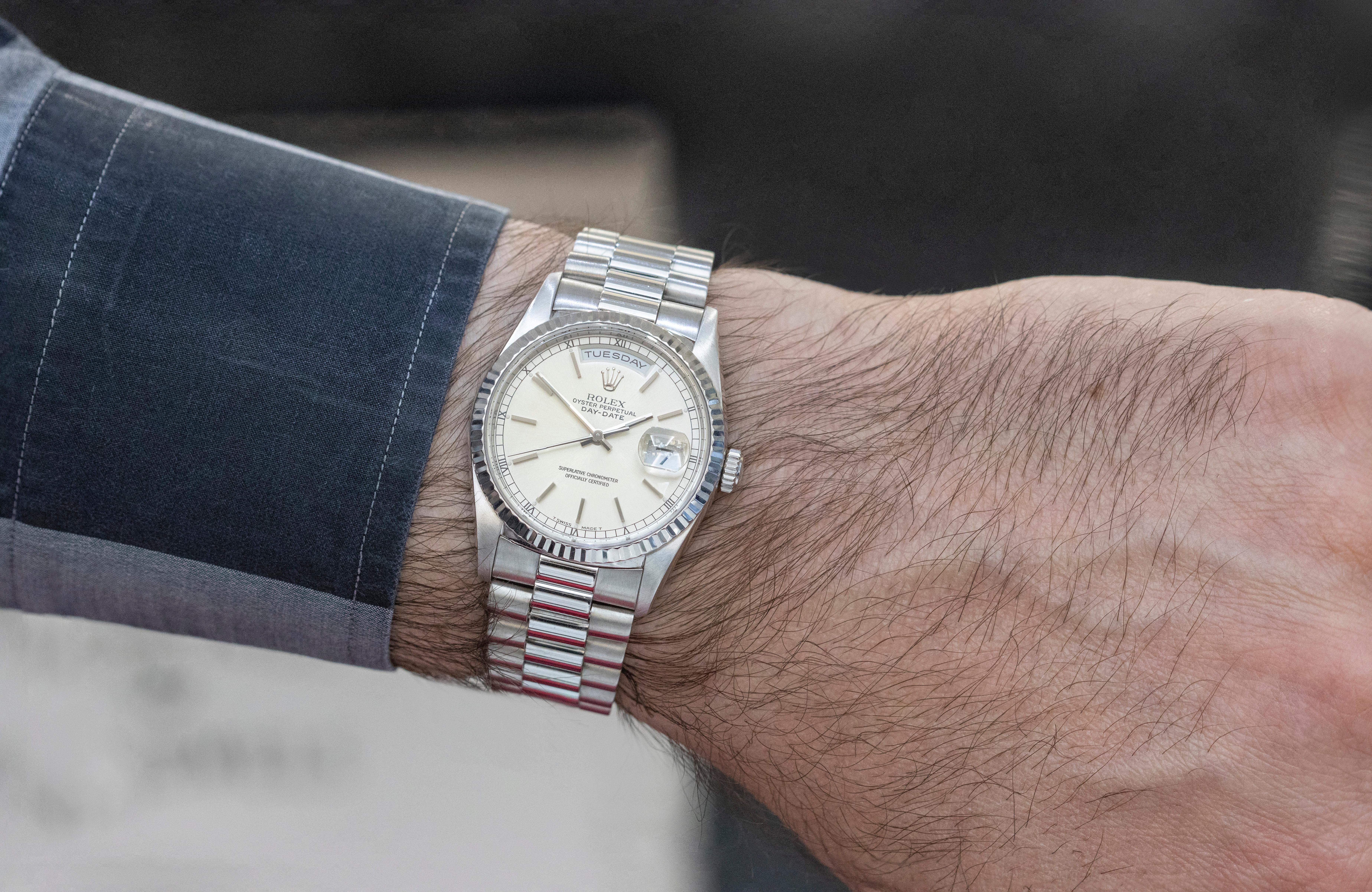 Rolex Day-Date White Gold Wristwatch Ref. 18239