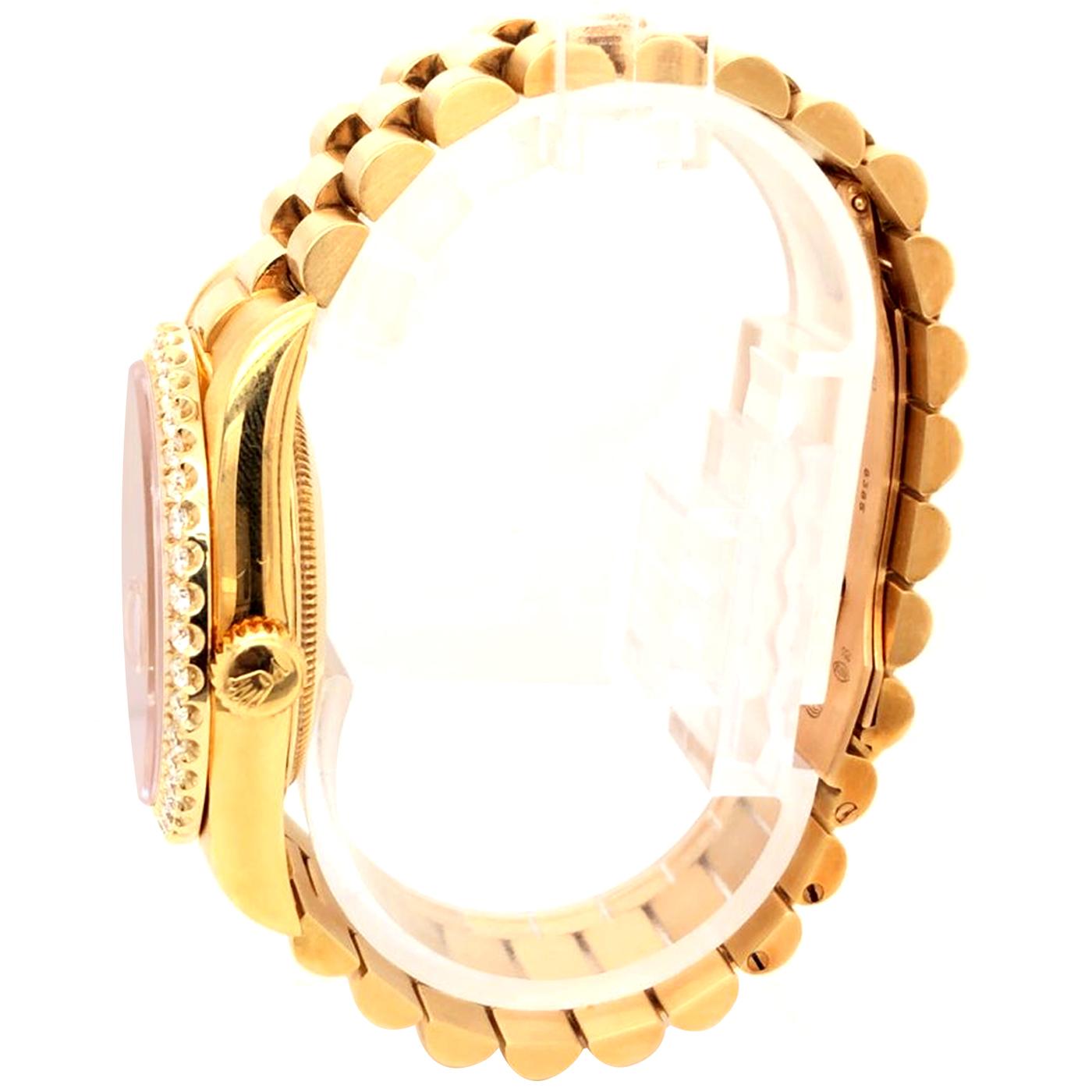 Rolex Day-Date Montre automatique à bracelet Président en or jaune pour hommes 18238 1