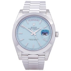 Rolex Day-Date 40 228206 Men Platinum Stickered NOS Watch