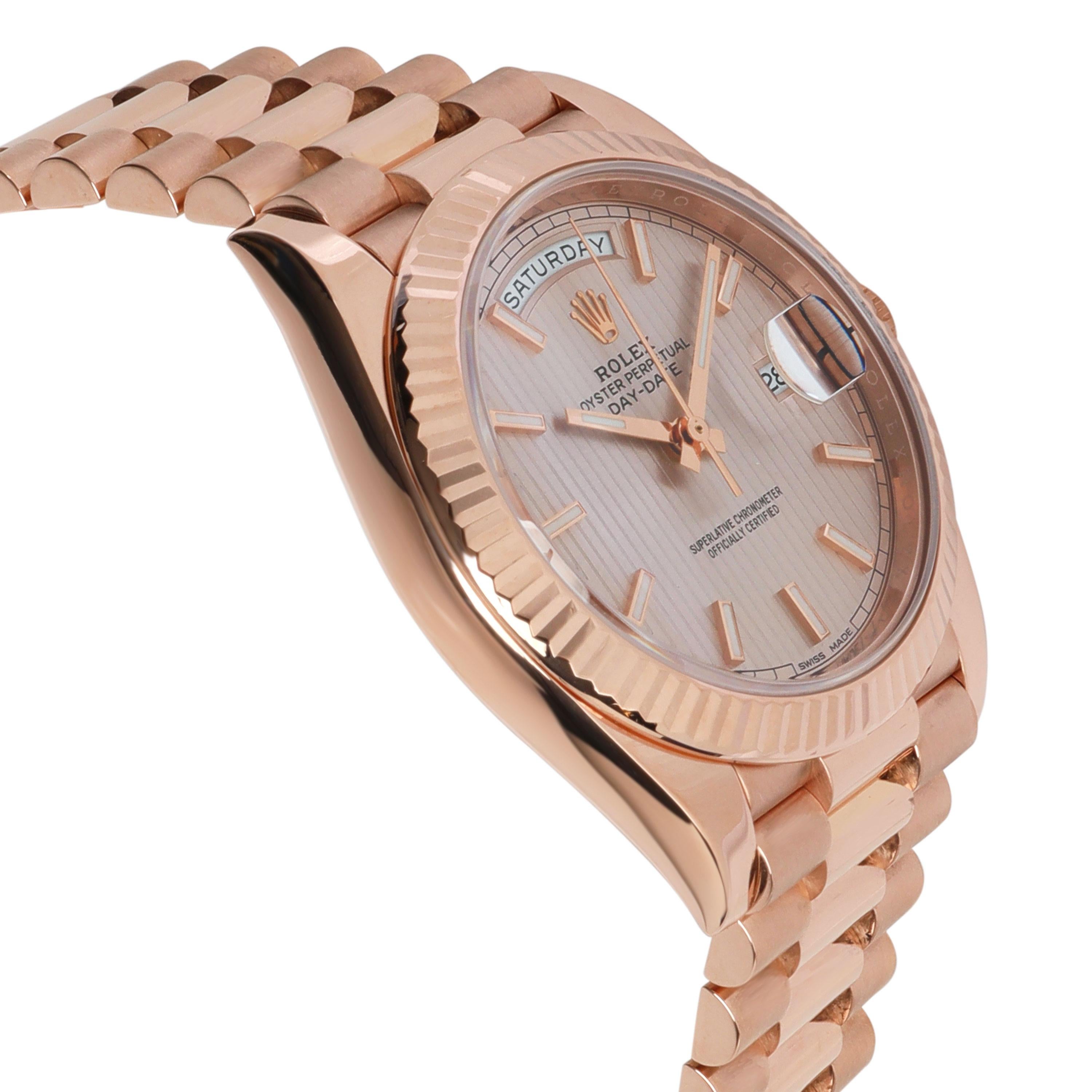 Rolex Day-Date 40 228235 Men's Watch in 18kt Rose Gold 1