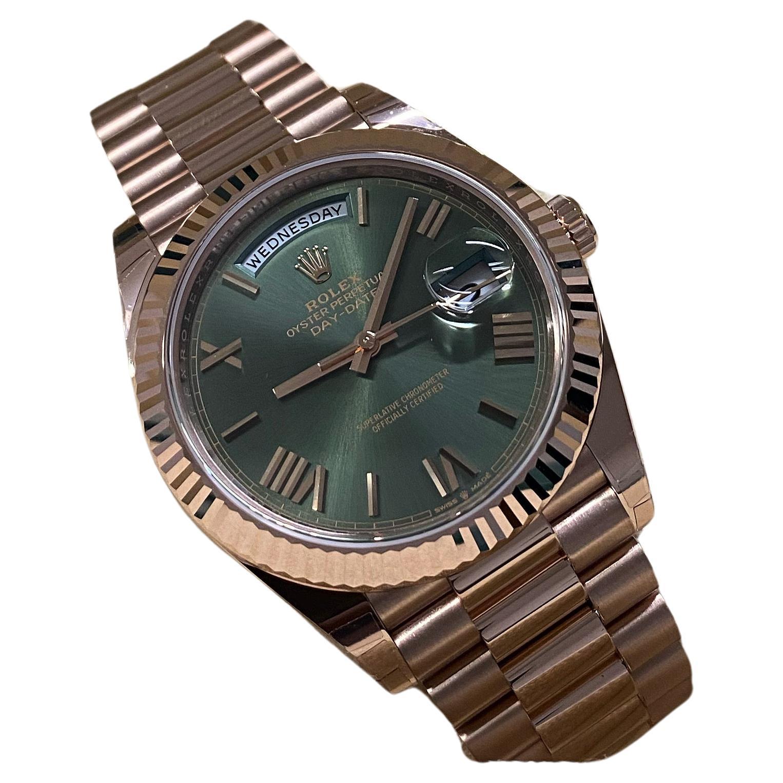 Rolex Day-Date 40 Anniversary Green 228235 For Sale