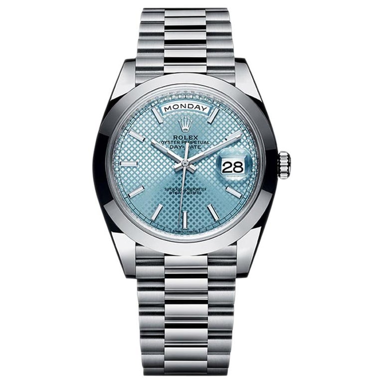 rolex day date 40 blue dial