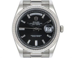 Rolex Day-Date 40 Bright Black Diamond Dial 228239