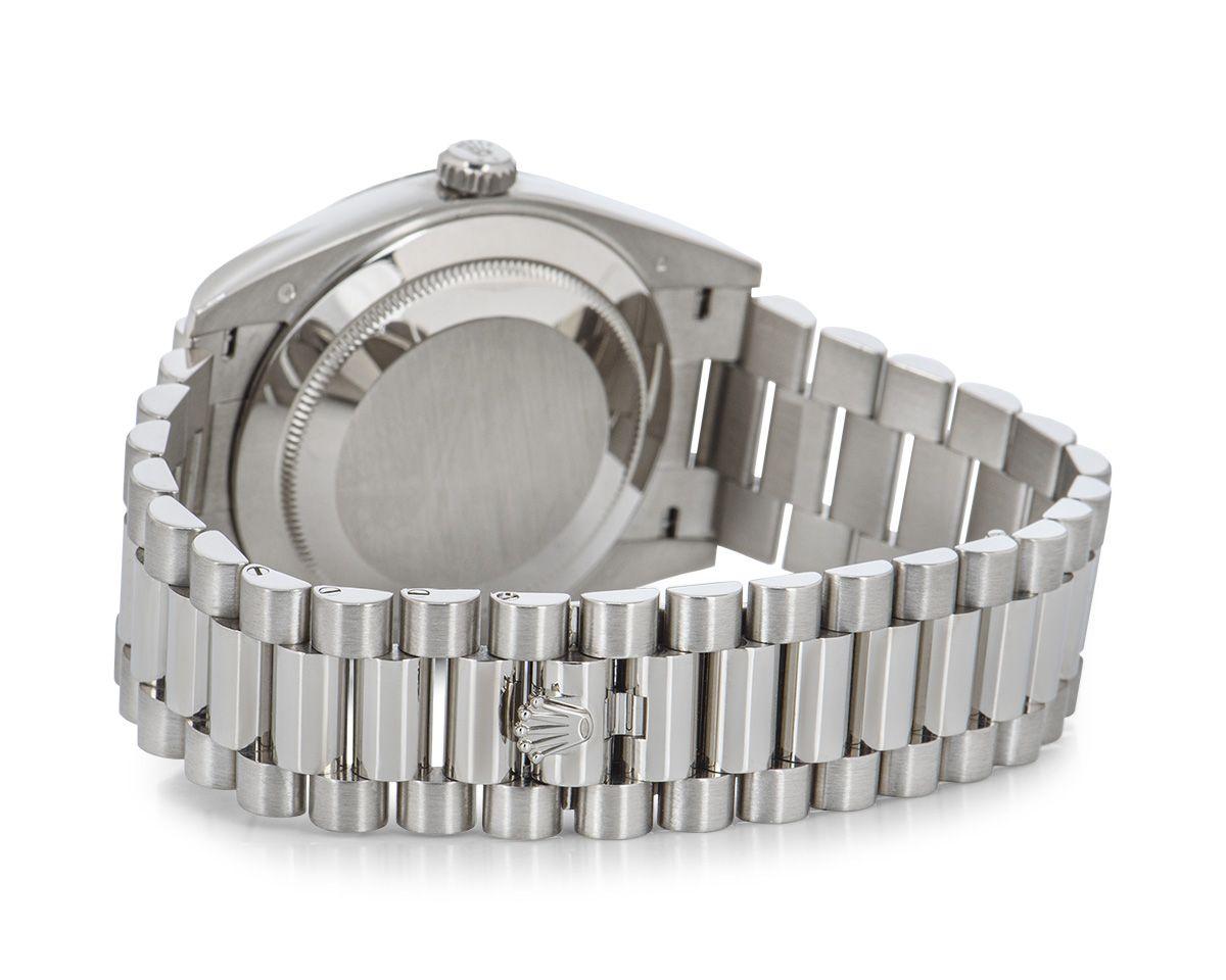 Rolex Day-Date 40 Hell Schwarz Diamant Zifferblatt 228239 im Angebot 1