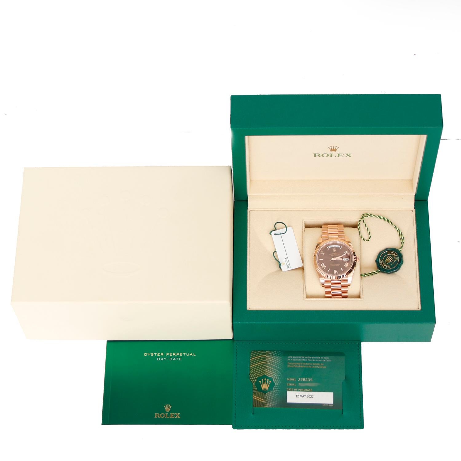 Rolex Day-Date 40 President 18k Roségold Herrenuhr 228235 2
