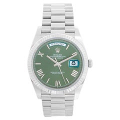 Rolex Day-Date 40 President 18k White Gold Men's 40mm Watch 228239