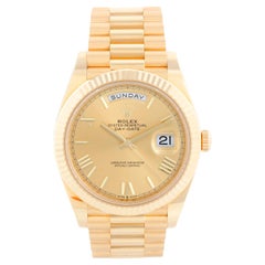 Used Rolex Day-Date 40 President 18k Yellow Gold Men's 40mm Watch 228238