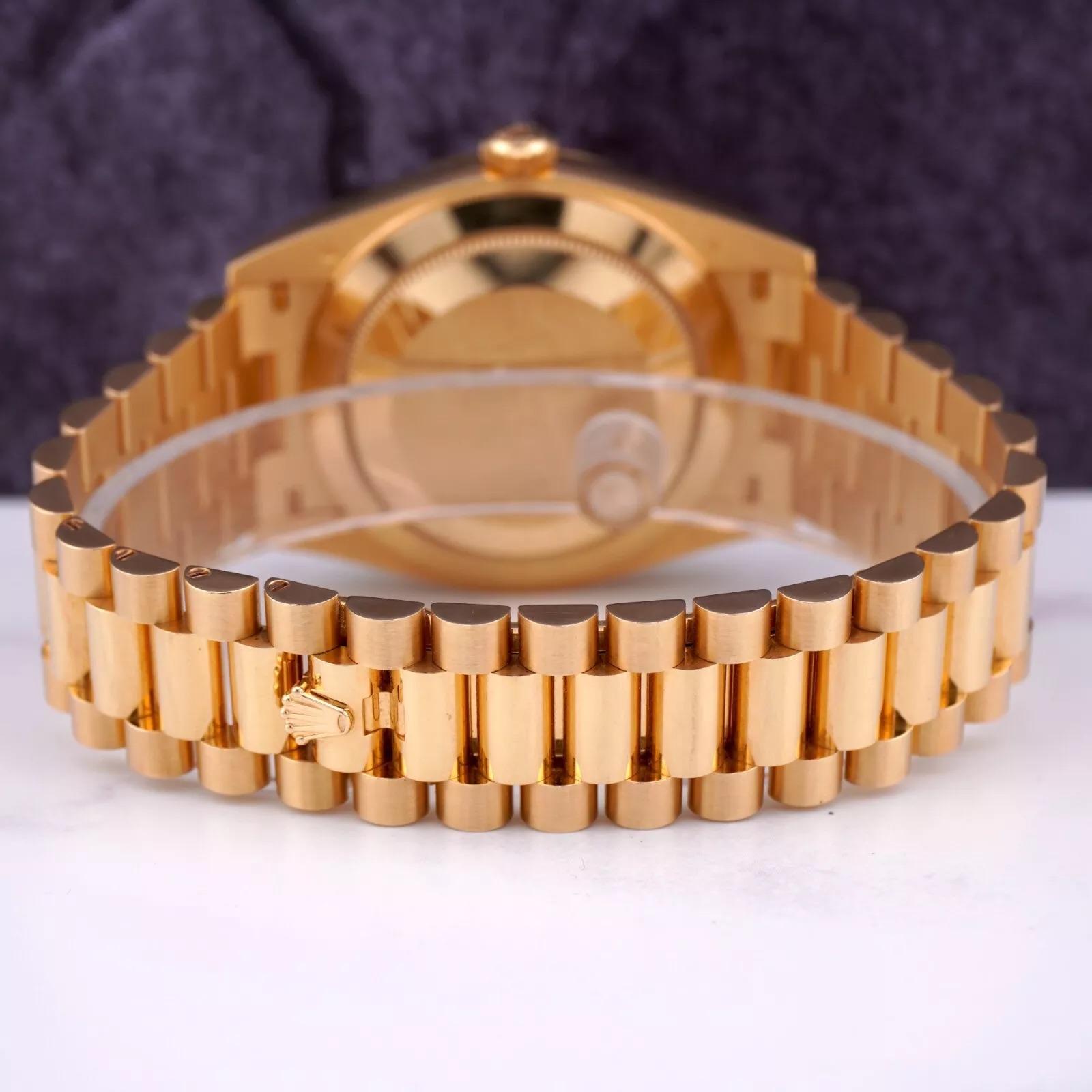 Rolex Day-Date 40 President 18k Yellow Gold Men's Watch Gold Diamond DIAL 228238 For Sale 1