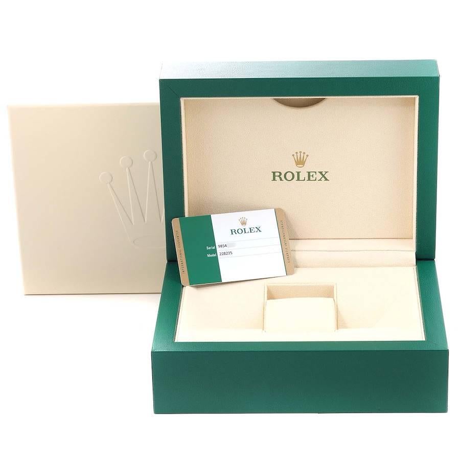 Rolex Day-Date 40 President Rose Gold Chocolate Dial Watch 228235 Box Card 5