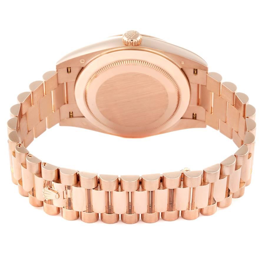 Rolex Day-Date 40 President Rose Gold Chocolate Dial Watch 228235 Box Card 2