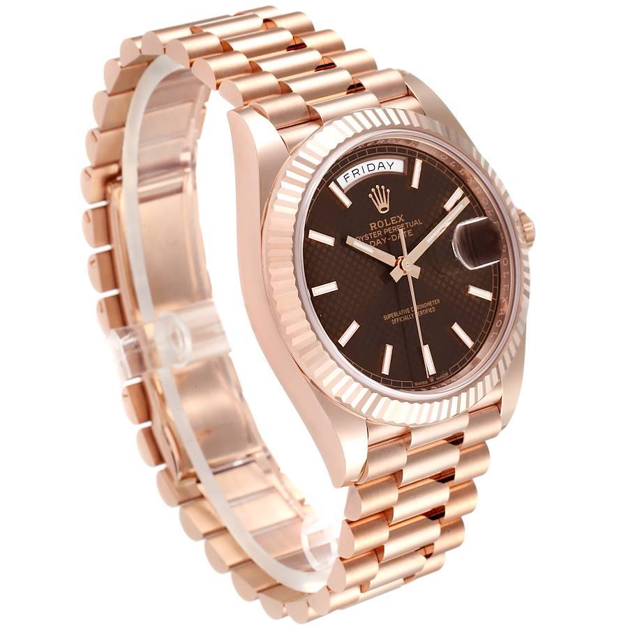 rolex day date 40 chocolate
