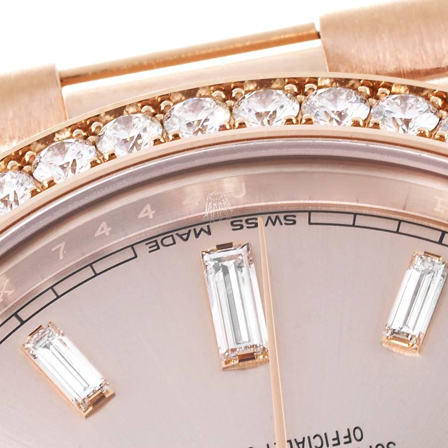 Rolex Day-Date 40 President Rose Gold Diamond Mens Watch 228345 Unworn In Excellent Condition For Sale In Atlanta, GA