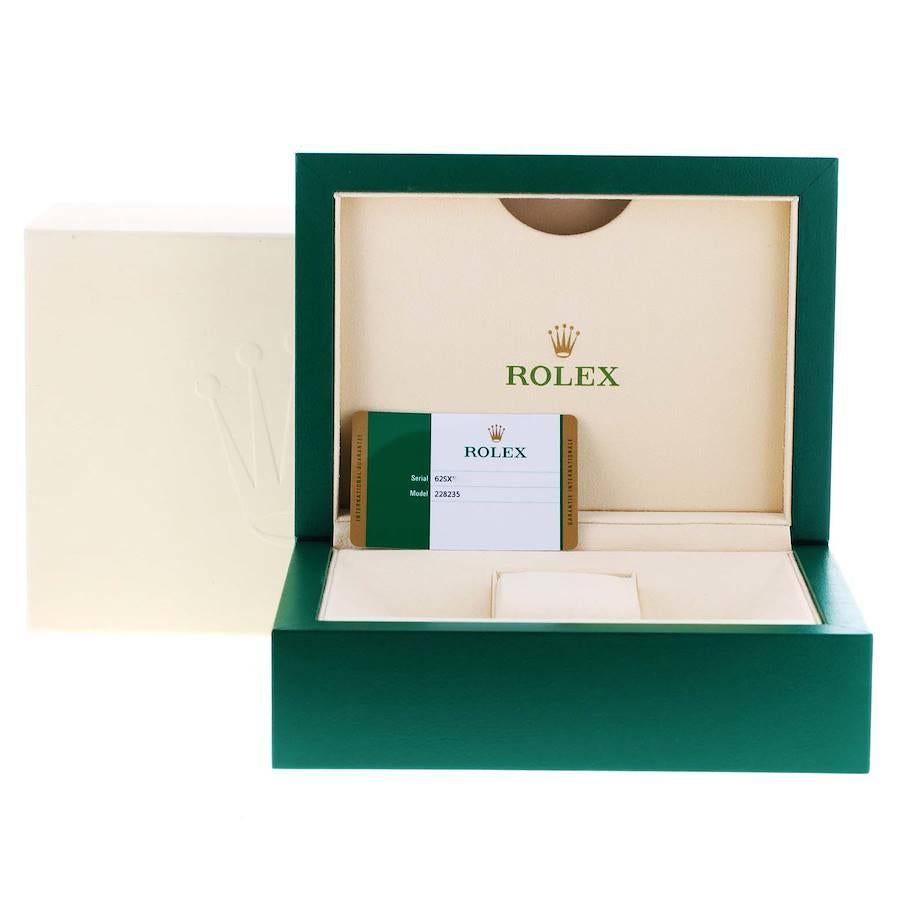 Rolex Day-Date 40 President Rose Gold Sundust Dial Watch 228235 Box Card For Sale 5