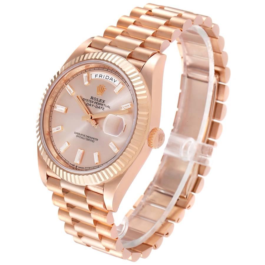 rolex president rose gold