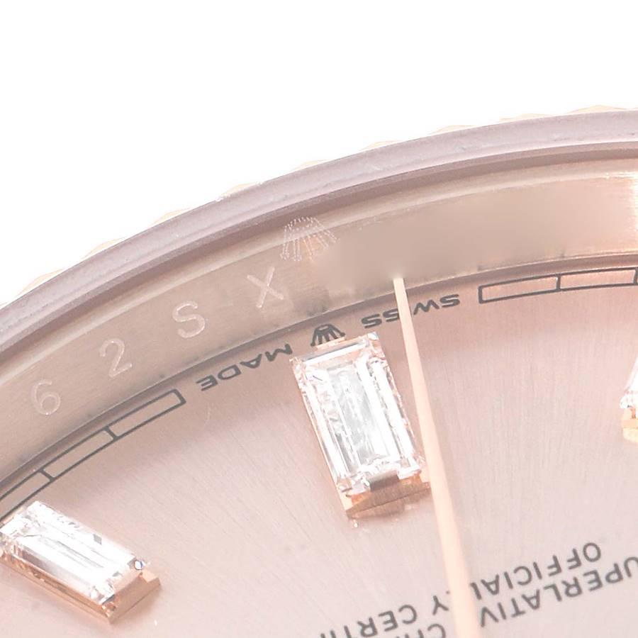 Rolex Day-Date 40 President Rose Gold Sundust Dial Watch 228235 Box Card In Excellent Condition For Sale In Atlanta, GA