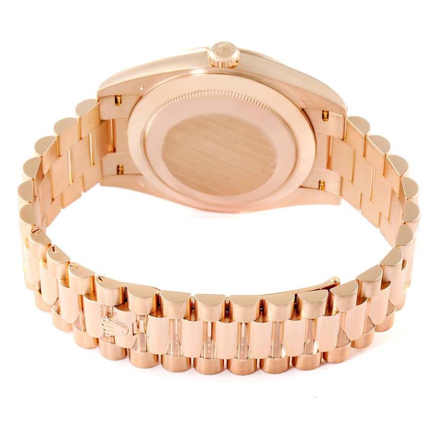 Rolex Day-Date 40 President Rose Gold Sundust Dial Watch 228235 Box Card For Sale 2