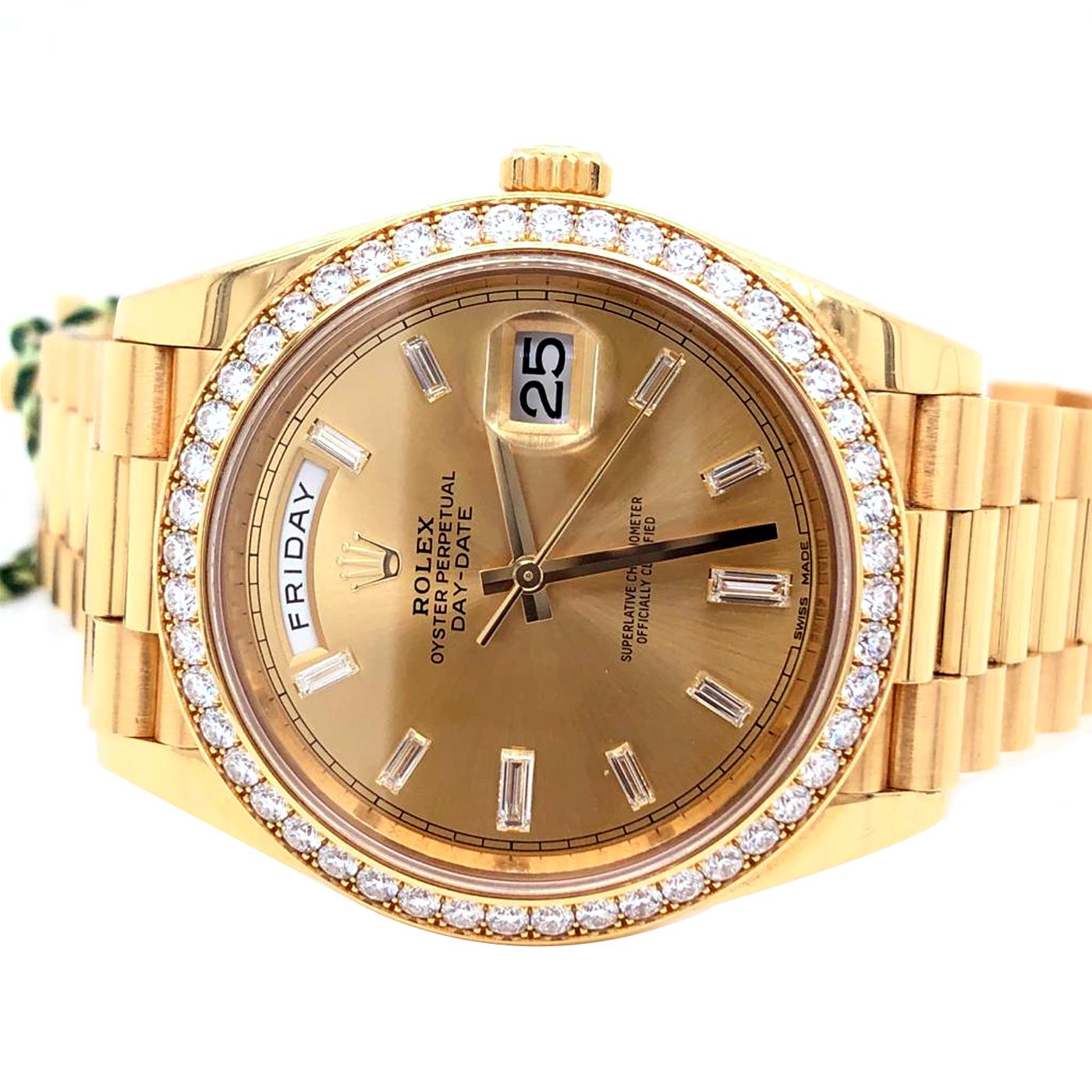 rolex day date 40 diamond