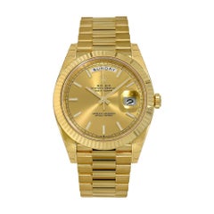 Rolex Day-Date 40 Yellow Gold Champagne Index Dial Watch 228238