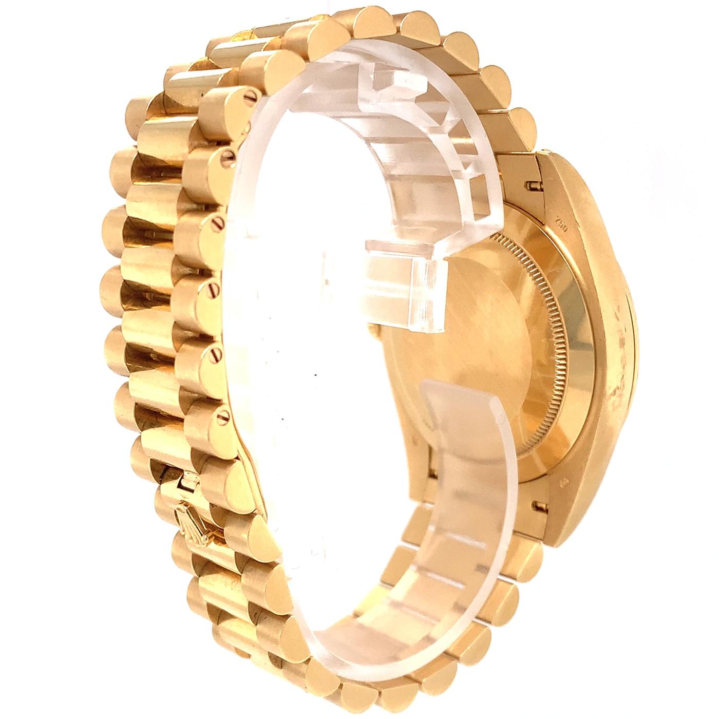 Rolex Day Date President 18ct Yellow Gold Champagne Roman Dial Watch 228238 2