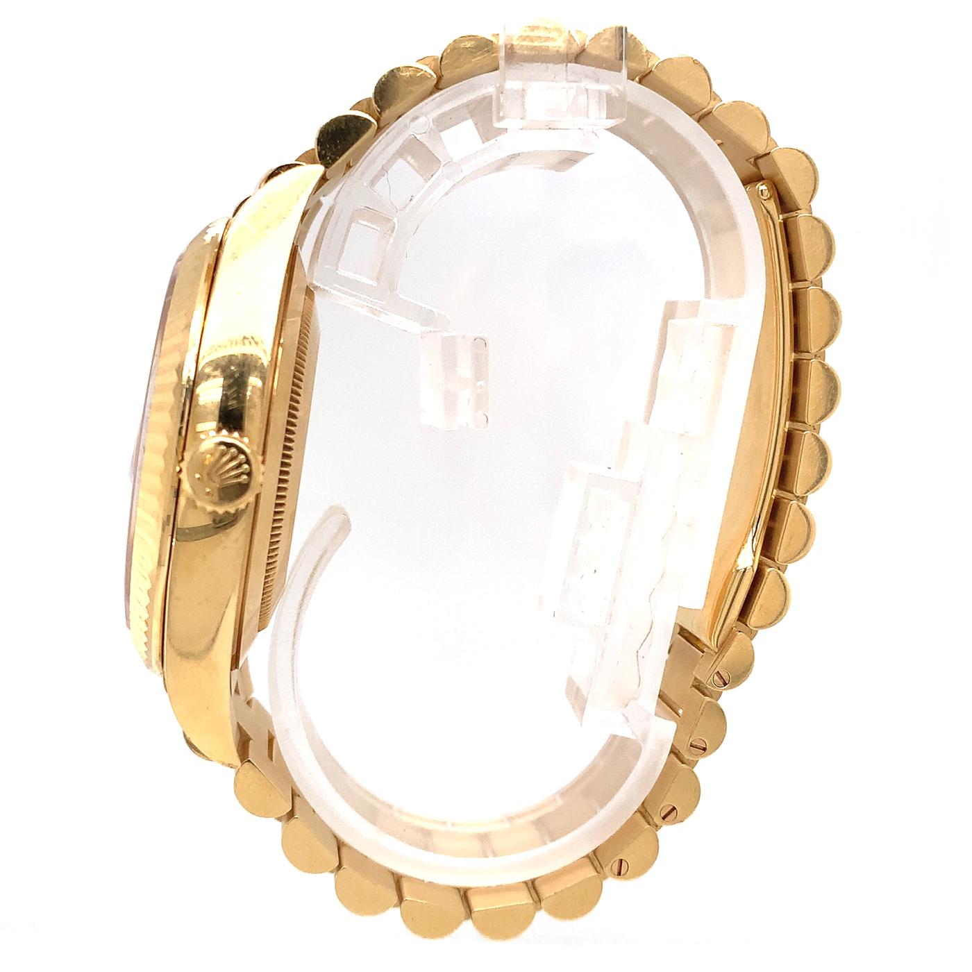 Rolex Day Date President 18ct Yellow Gold Champagne Roman Dial Watch 228238 3
