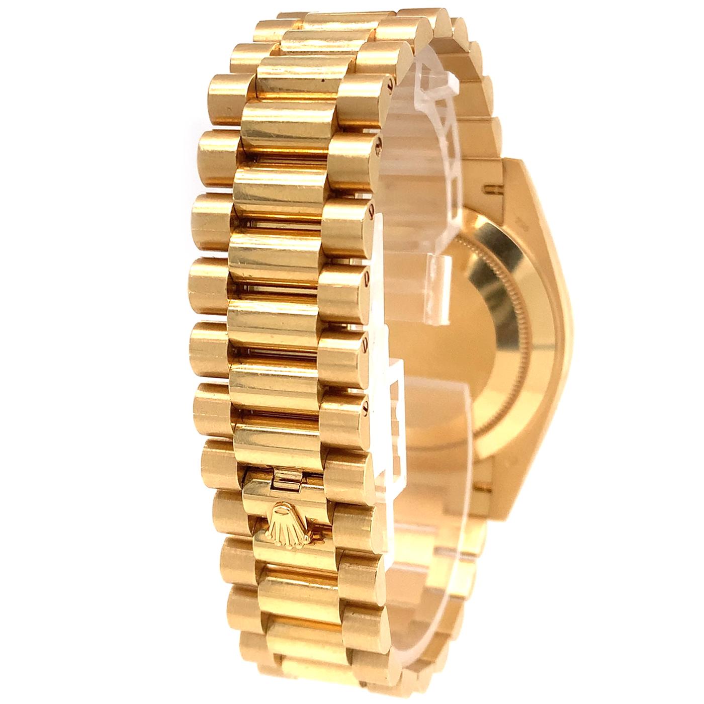Rolex Day Date President 18ct Yellow Gold Champagne Roman Dial Watch 228238 1