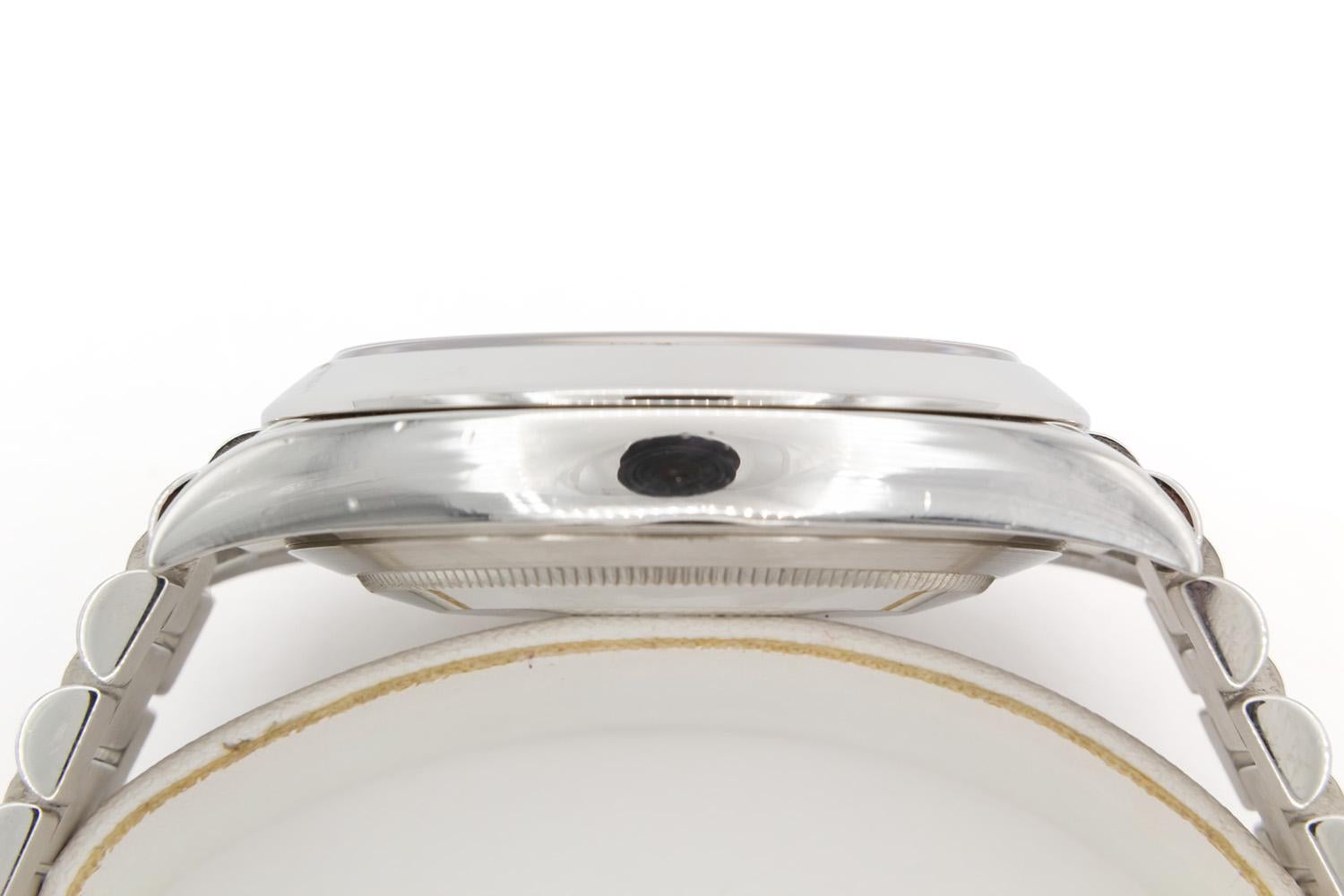 Rolex Day-Date 40mm Präsident 228206 Platin & Schwarz 10 Diamant-Zifferblatt im Angebot 2