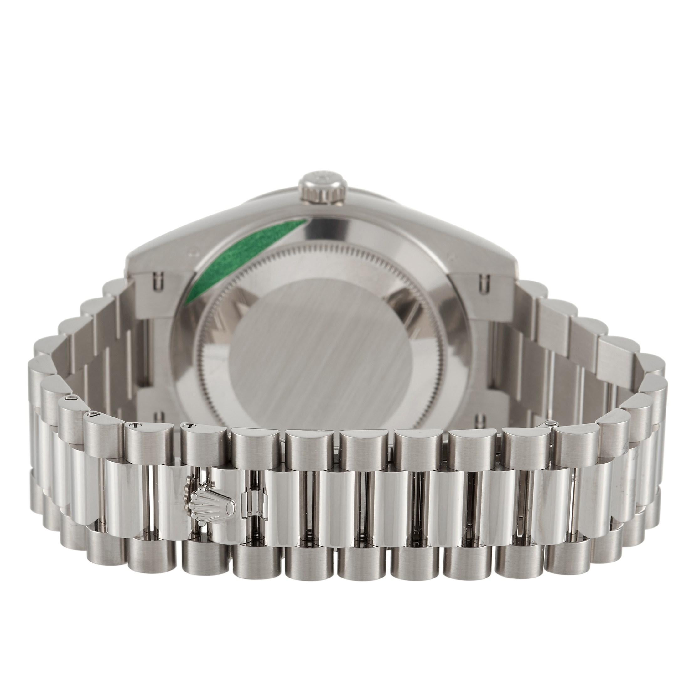 Rolex Day-Date White Gold Watch 228349RBR In New Condition In Southampton, PA