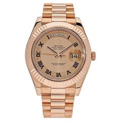 Rolex Day-Date 41 Rose Gold Pink Dial 218235 Watch