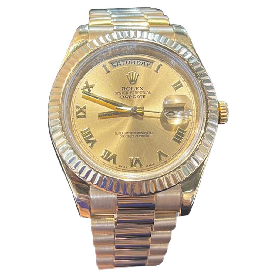 Rolex Day Date in 18k Yellow Gold REF 218238