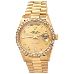Rolex Day-Date '9 Serial' 18 Karat Yellow Gold Men's Watch Automatic 18048