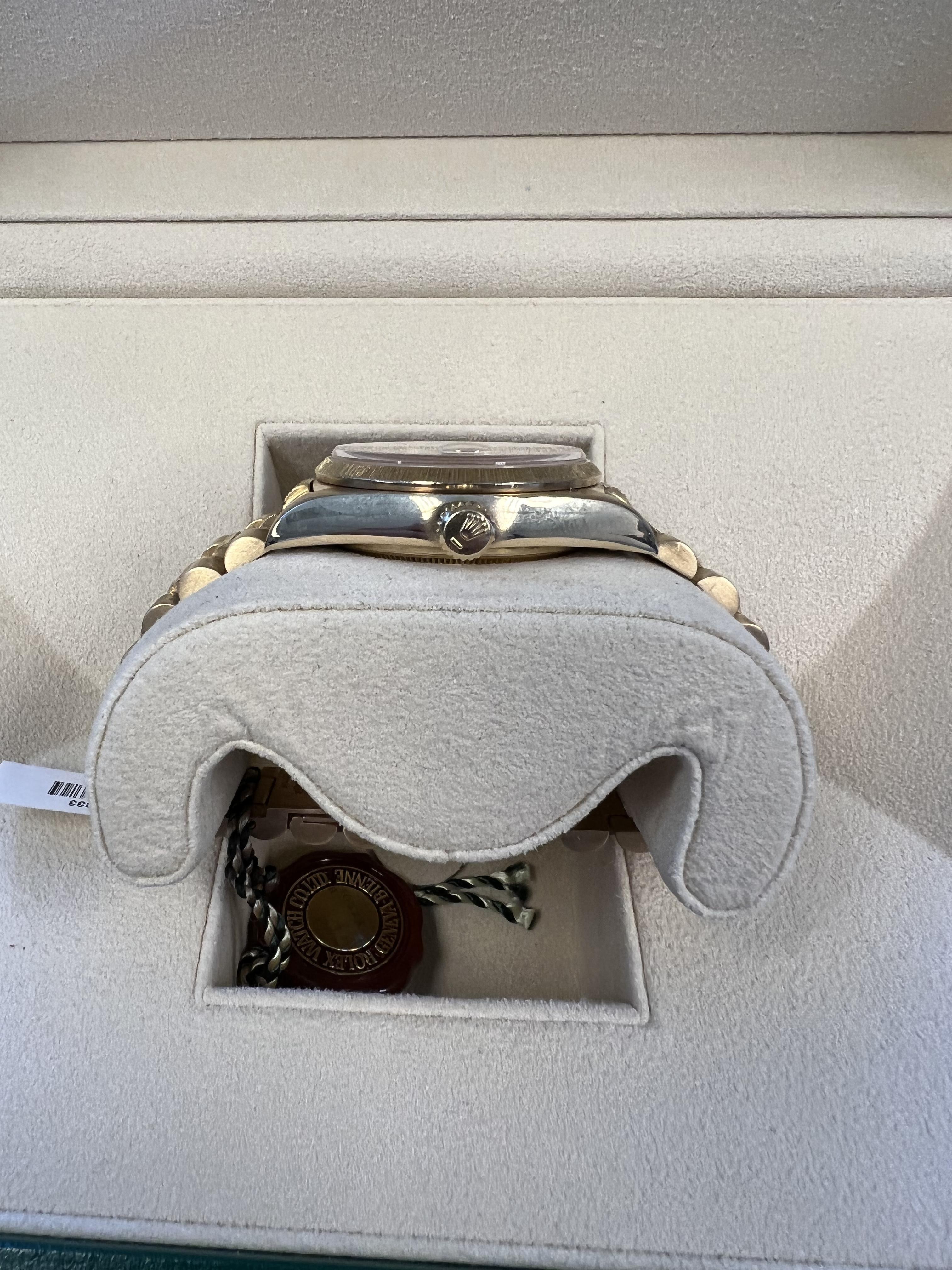 Rolex Day-Date Bark Finish President In Excellent Condition For Sale In BEVERLY HILLS, CA