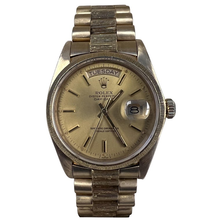 Rolex Day-Date Finitura Corteccia Presidente in vendita su 1stDibs