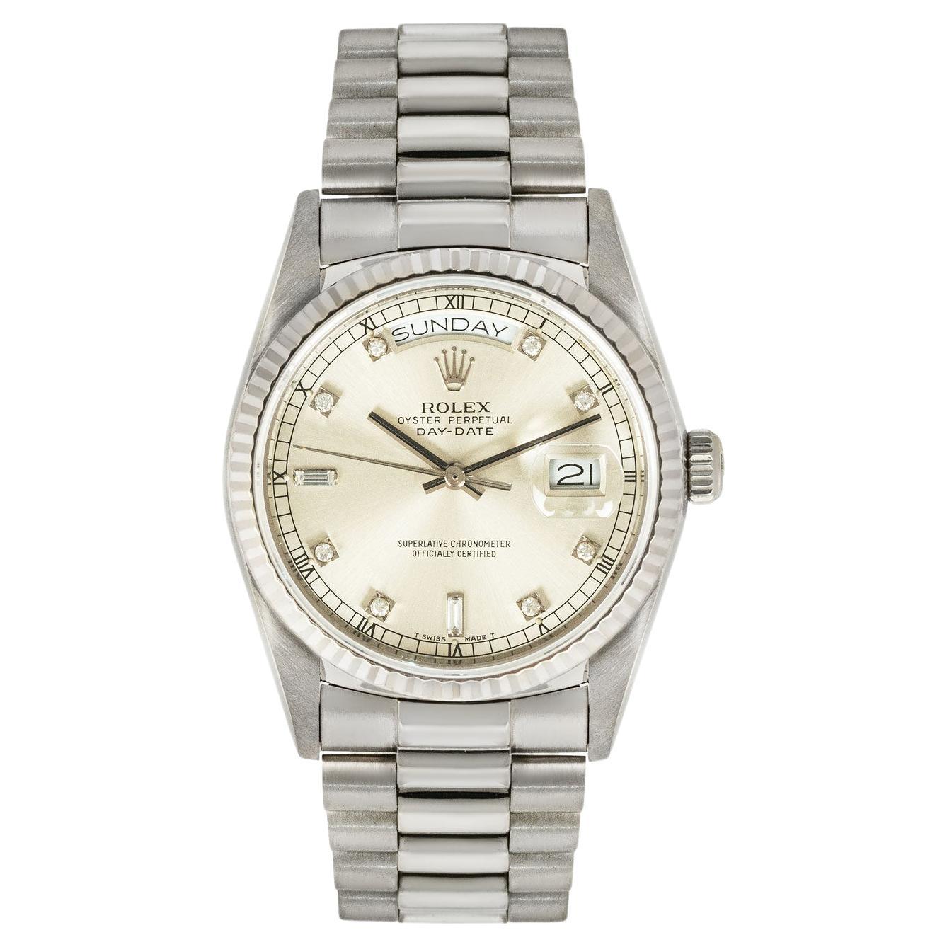 Rolex Day-Date Diamond Dial 18039 For Sale