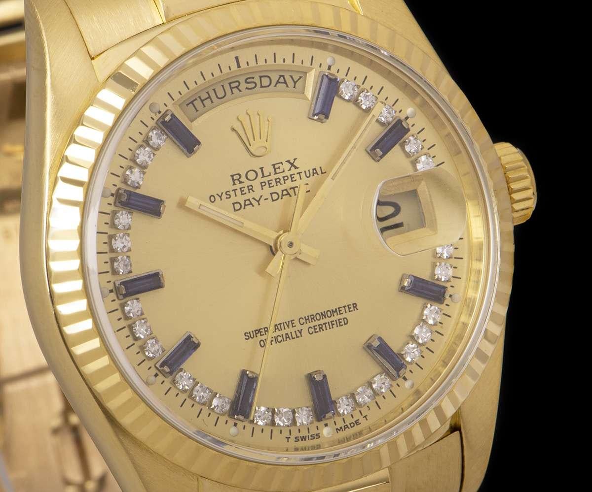 rolex day date sapphire