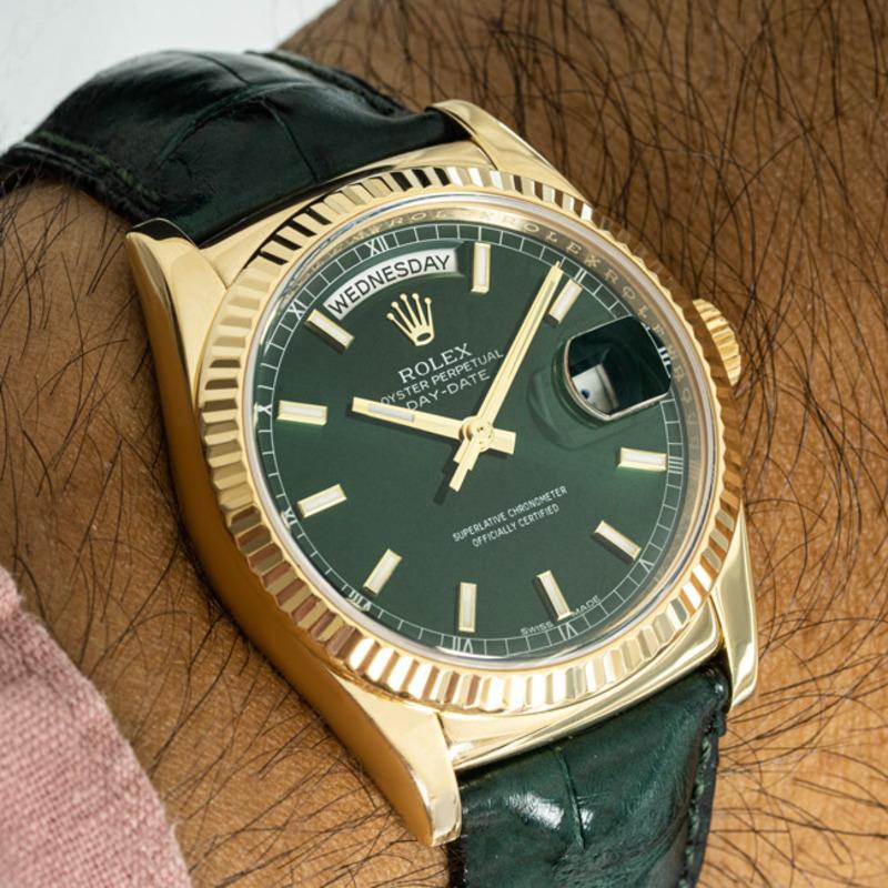 Rolex Day-Date Green Dial 118138 For Sale 1