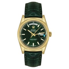 Rolex Montre Day-Date avec cadran vert 118138