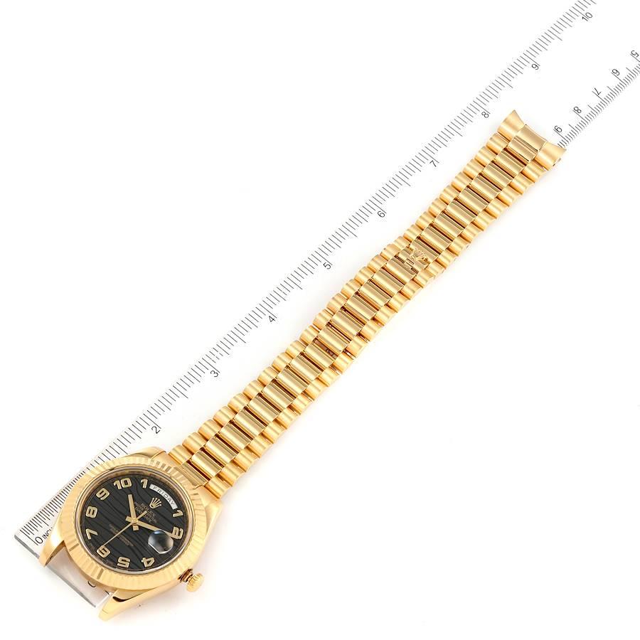 Rolex Day-Date II 41 President Yellow Gold Mens Watch 218238 Box Card For Sale 3