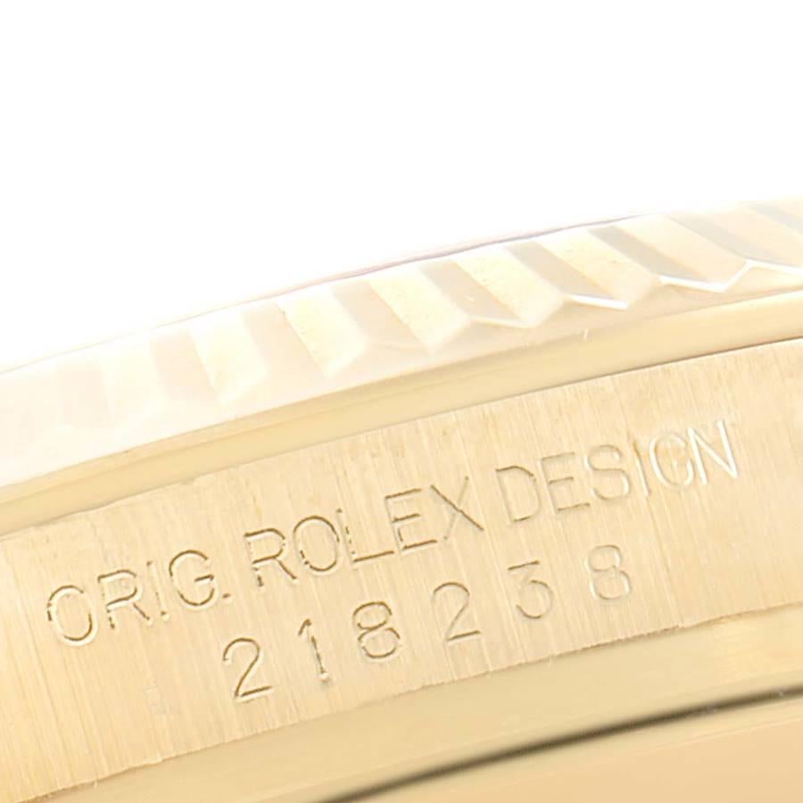 Rolex Day-Date II 41 President Gelbgold Herrenuhr 218238 Box Card im Angebot 4