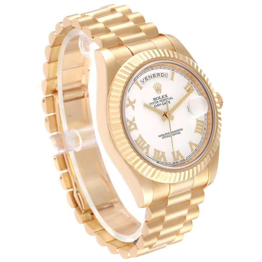 rolex presidential white face