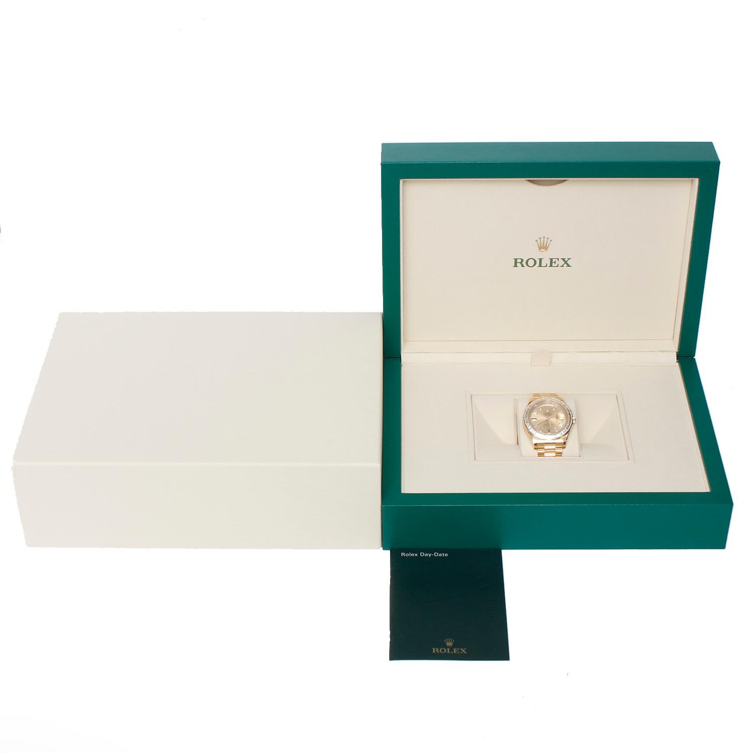 Rolex Day-Date II 41mm 18k Yellow Gold Men's President Watch 218398 For Sale 3
