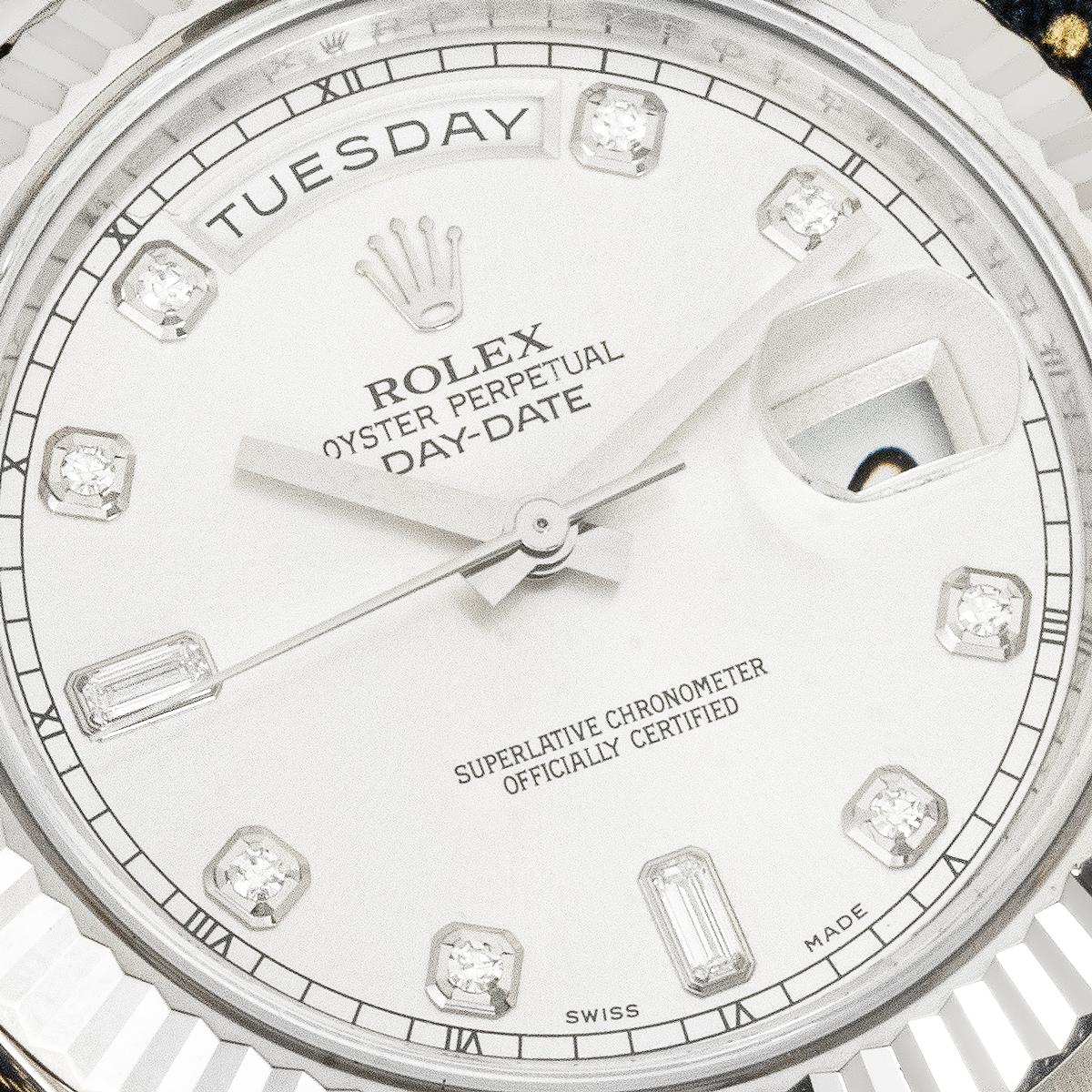 Rolex Day-Date II Diamond Dial 218239 In condizioni ottime in vendita a Mayfair, London, London